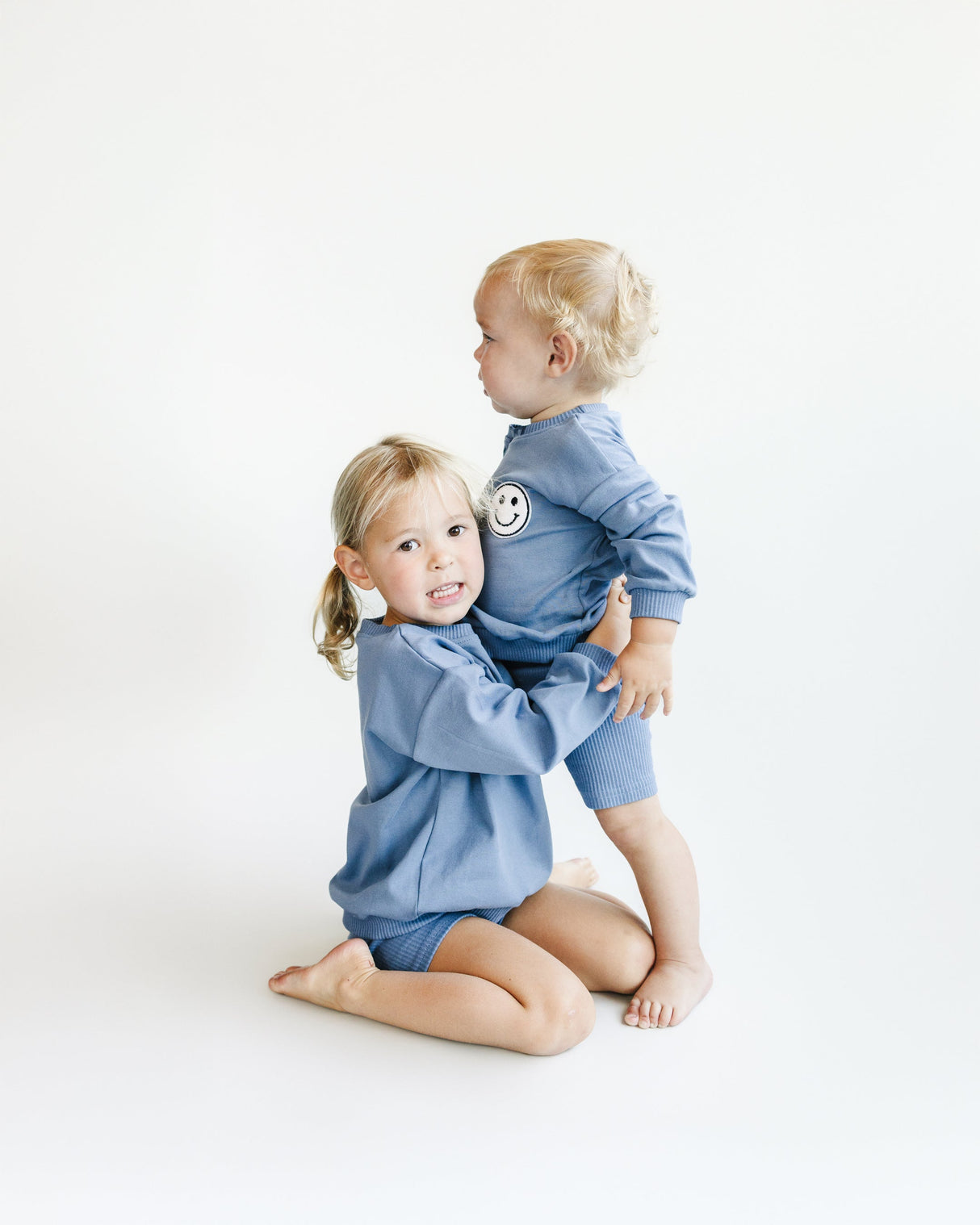 Biker Shorts Set | Blue - HoneyBug