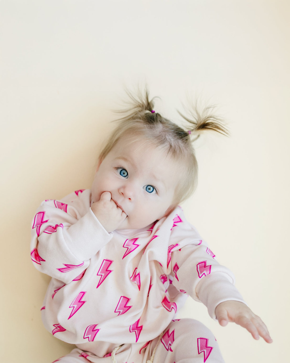 Jogger Set | Pink Bolts - HoneyBug