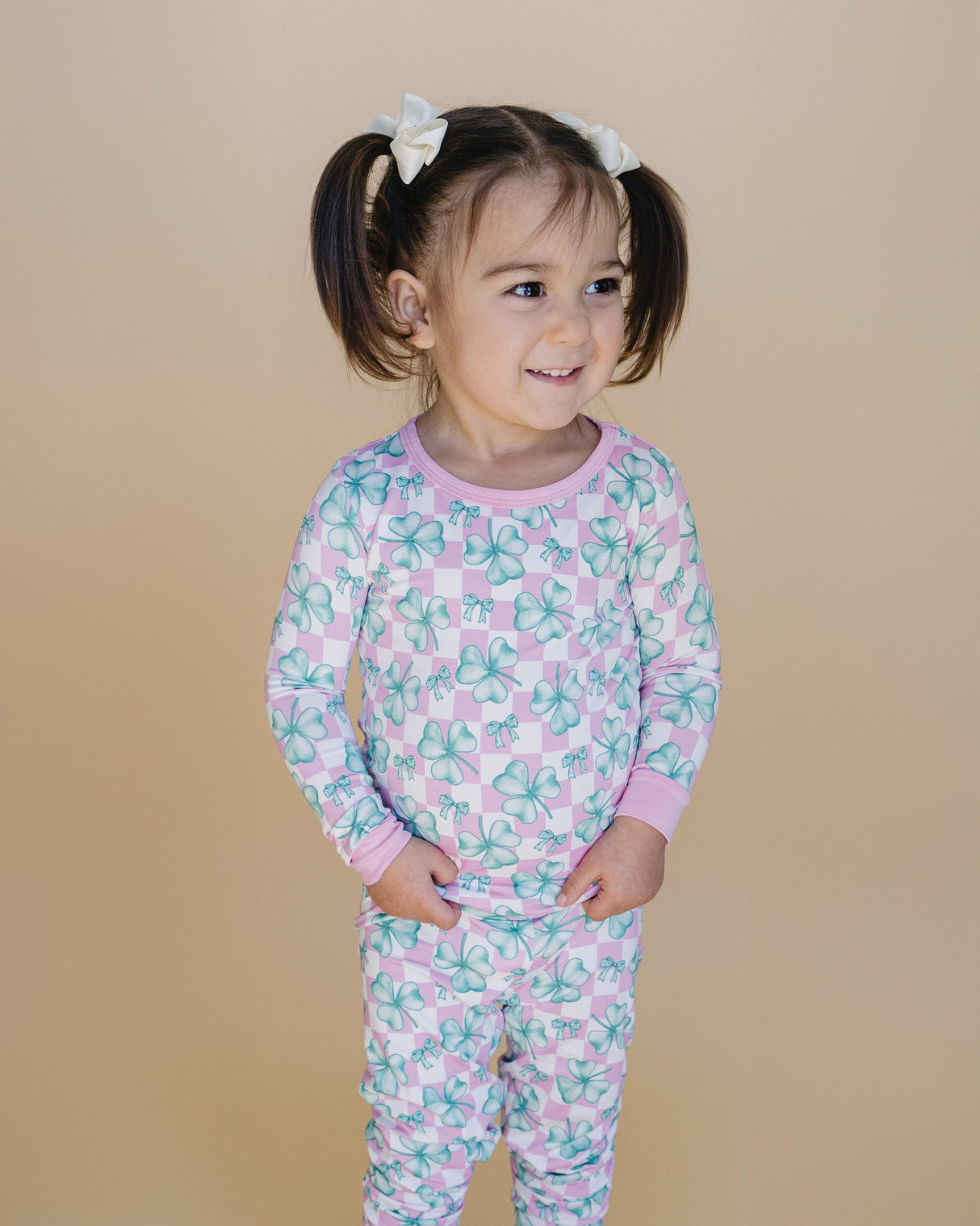 Bamboo Two Piece Set | Shamrock & Bows - HoneyBug