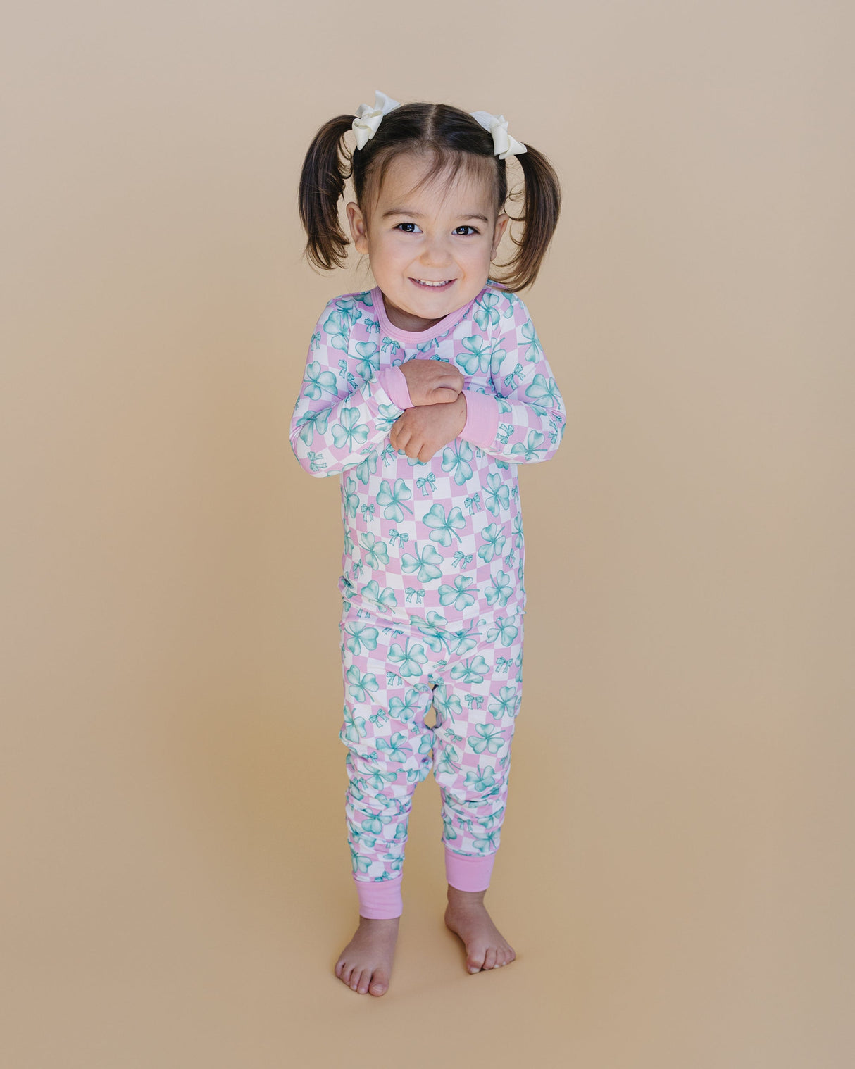 Bamboo Two Piece Set | Shamrock & Bows - HoneyBug