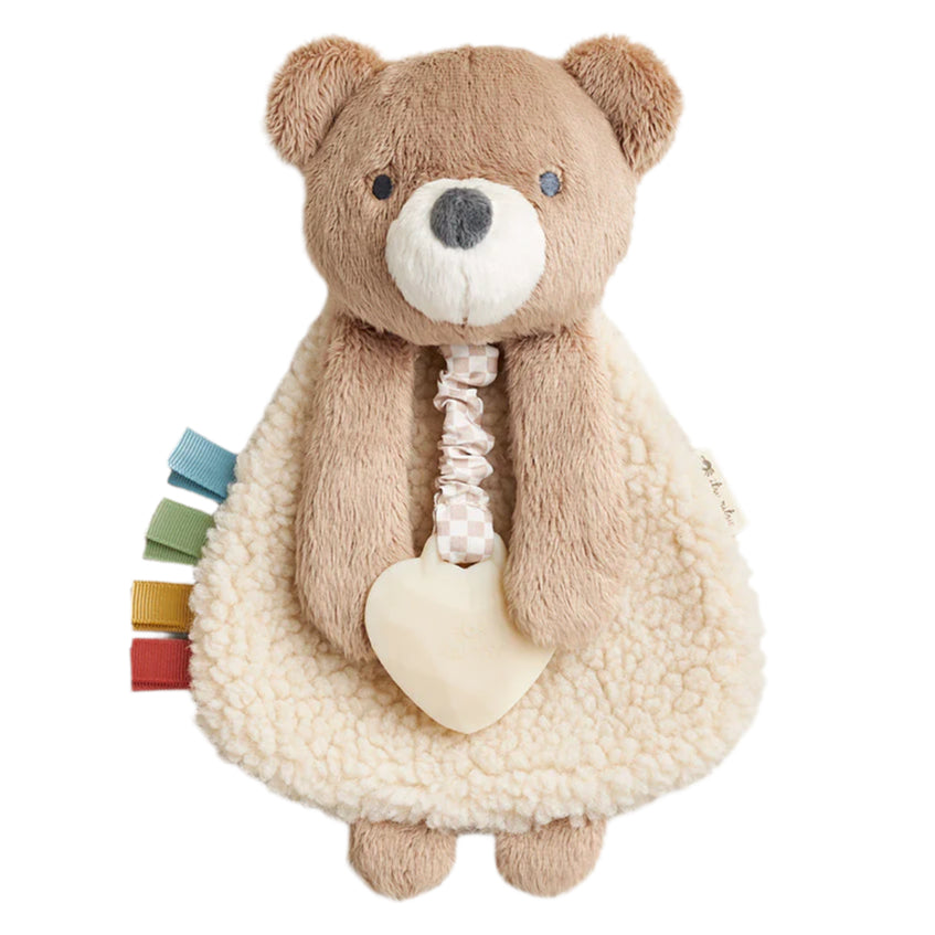 Itzy Lovey™ Plush and Teether Toy - Theo the Bear - HoneyBug