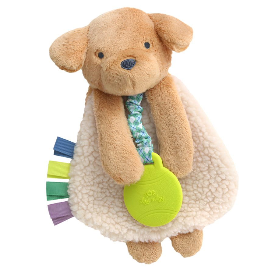 Itzy Lovey™ Plush and Teether Toy - Trevor the Puppy - HoneyBug