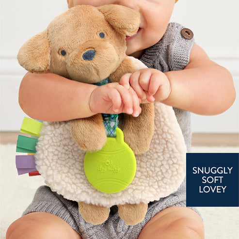 Itzy Lovey™ Plush and Teether Toy - Trevor the Puppy - HoneyBug