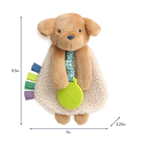 Itzy Lovey™ Plush and Teether Toy - Trevor the Puppy - HoneyBug