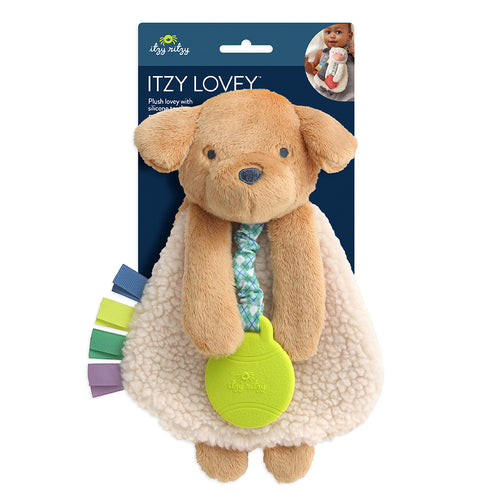 Itzy Lovey™ Plush and Teether Toy - Trevor the Puppy - HoneyBug