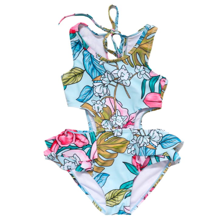 Mint Shell One Piece Swimsuit - HoneyBug
