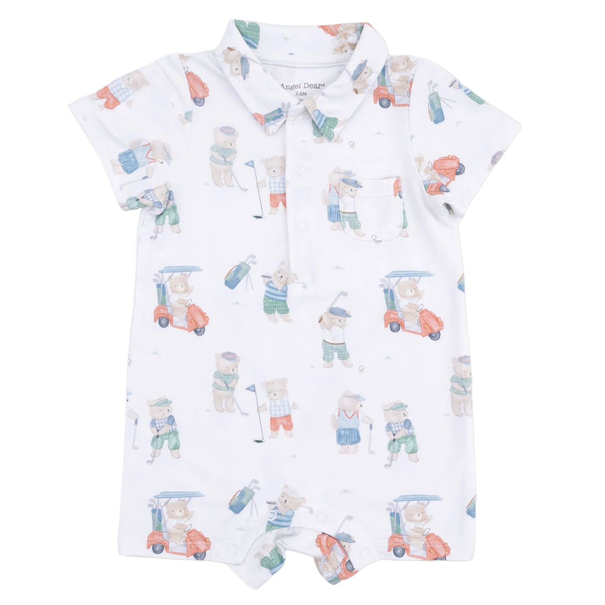 Golfing Teddy Bears - Polo Shortie