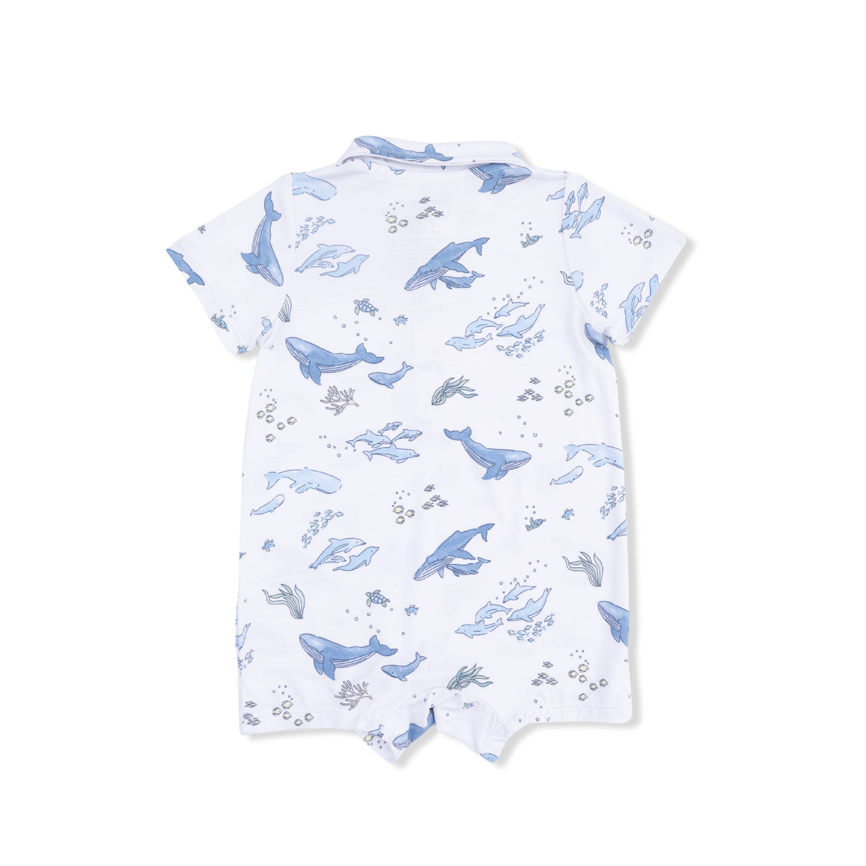 Watercolor Blue Whales - Polo Shortie