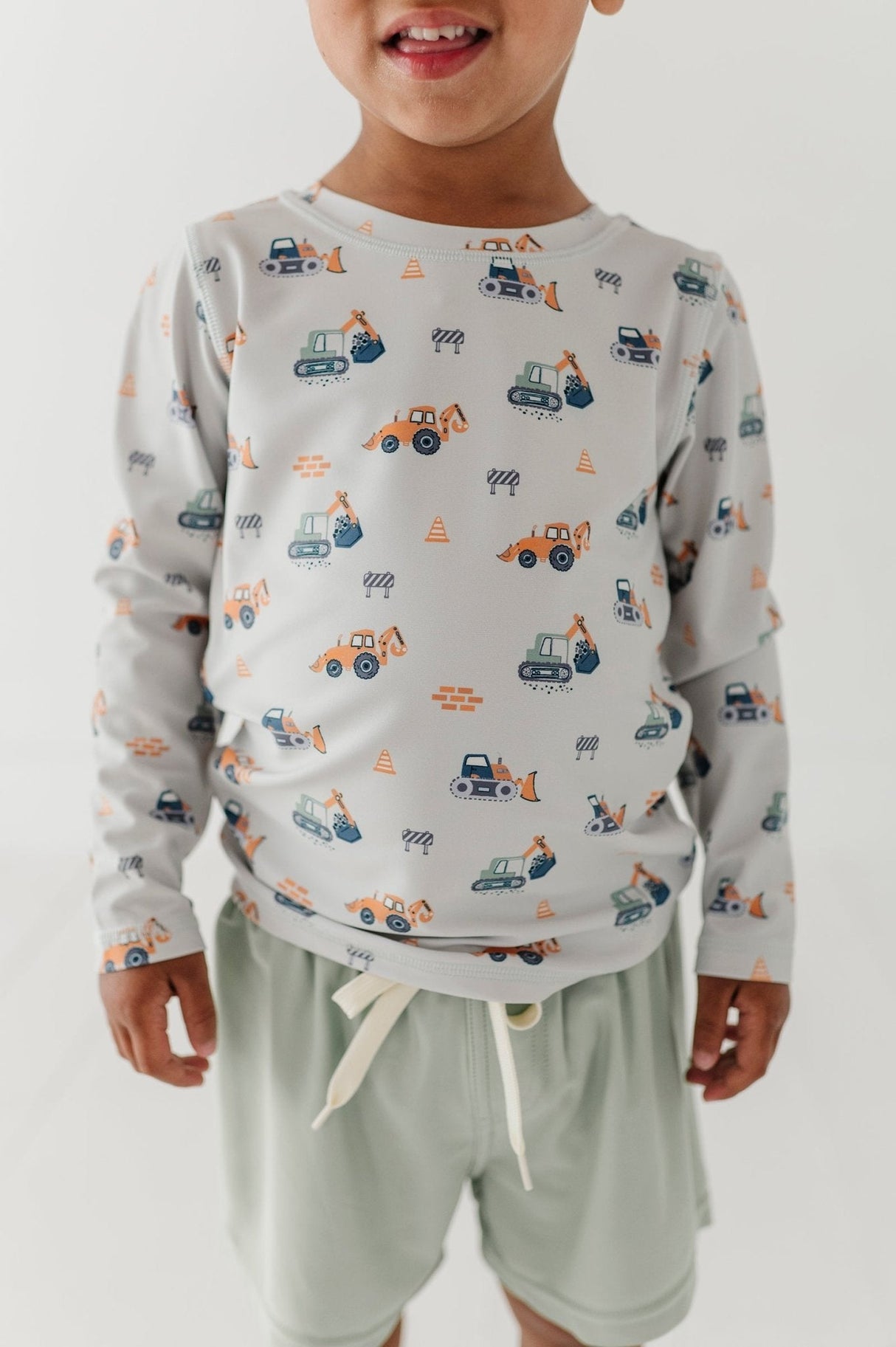 Boy's Long Sleeve Rash Guard Swim Shirt