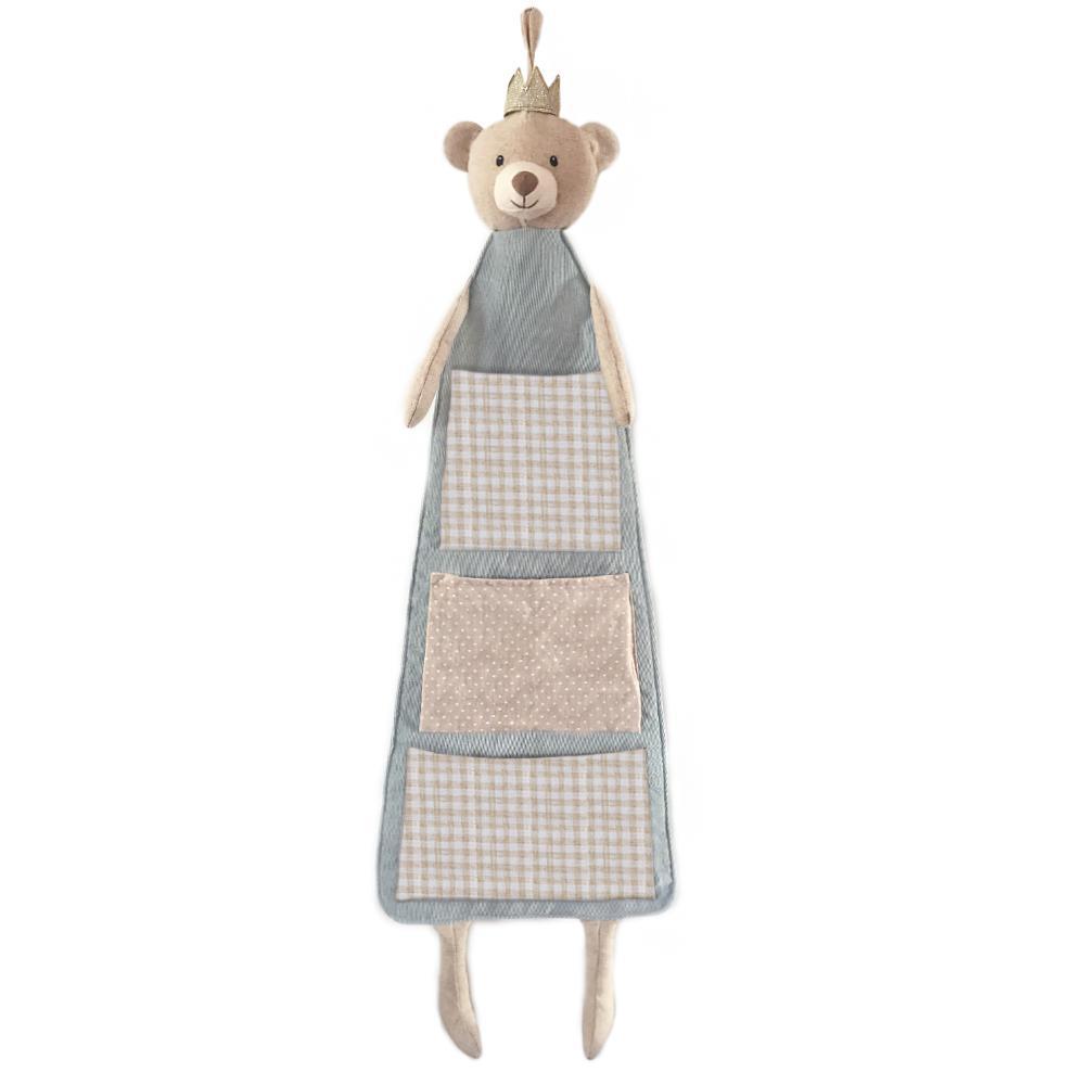 Bear Prince Fabric Hanging Organizer - HoneyBug