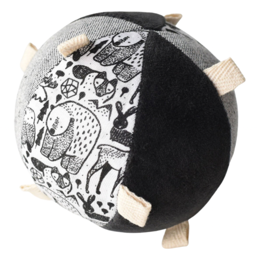 Taggy Ball with Rattle - Nordic - HoneyBug