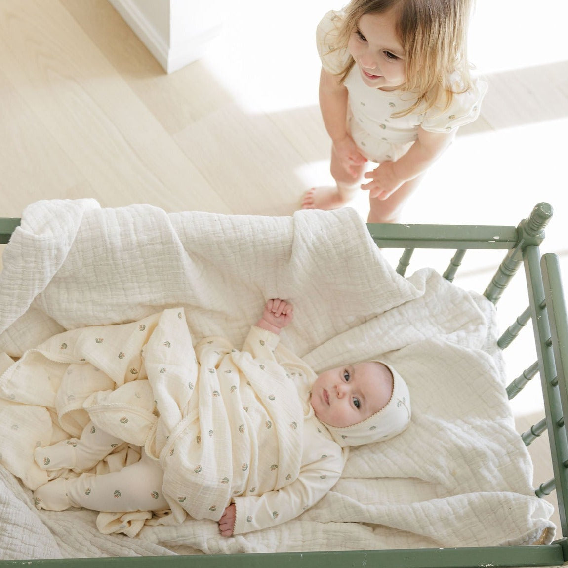 Jersey Cotton - Vintage Floral Collection - Romper - HoneyBug