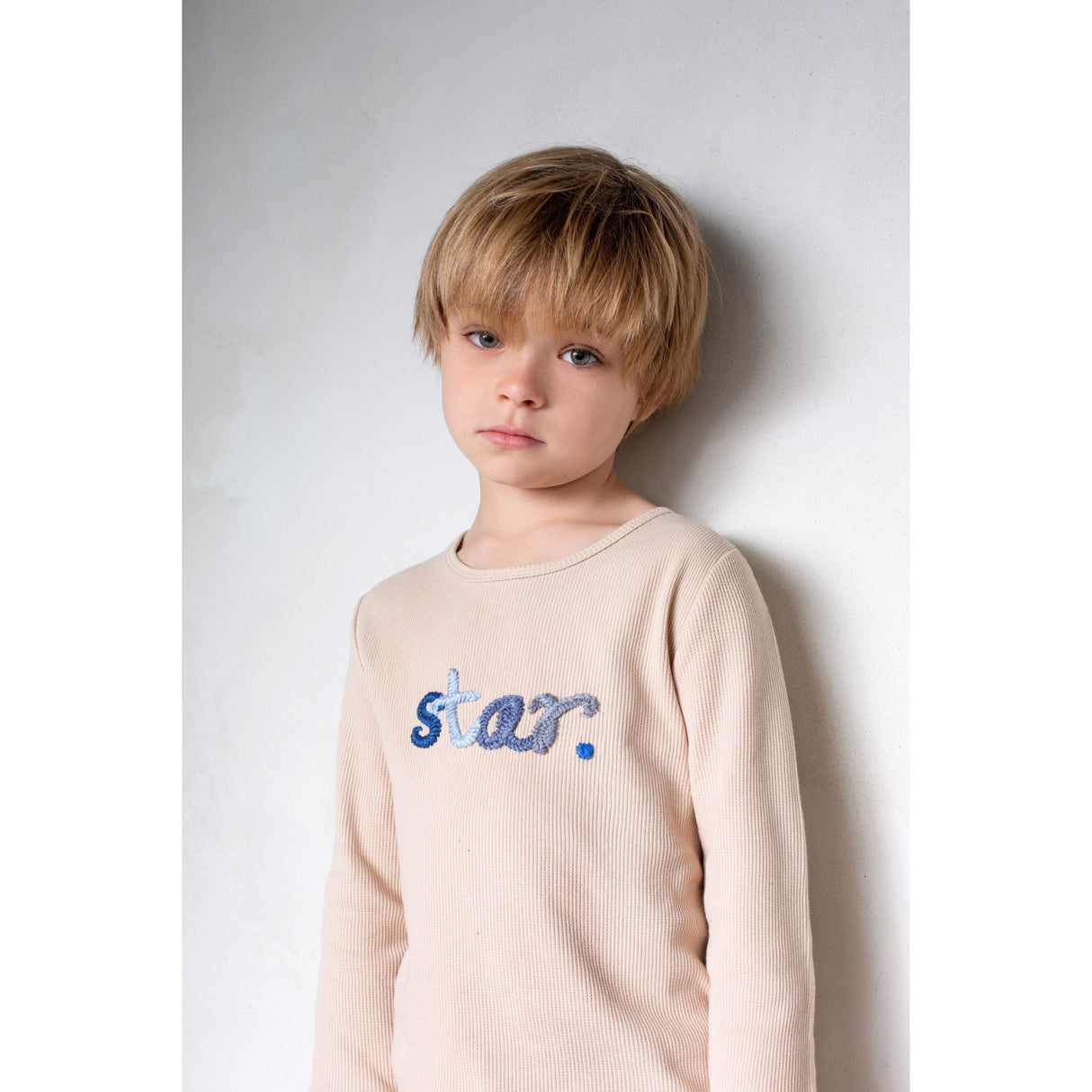 Braided Waffle Star Loungewear Set, Boy - HoneyBug