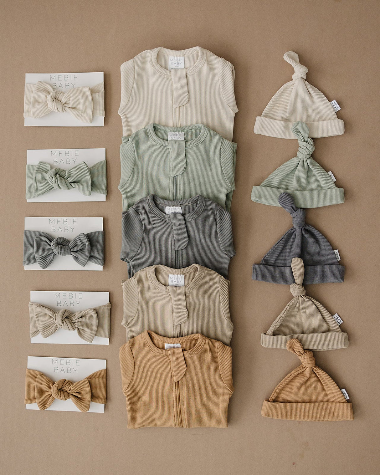 Vanilla Organic Cotton Ribbed Snap - HoneyBug