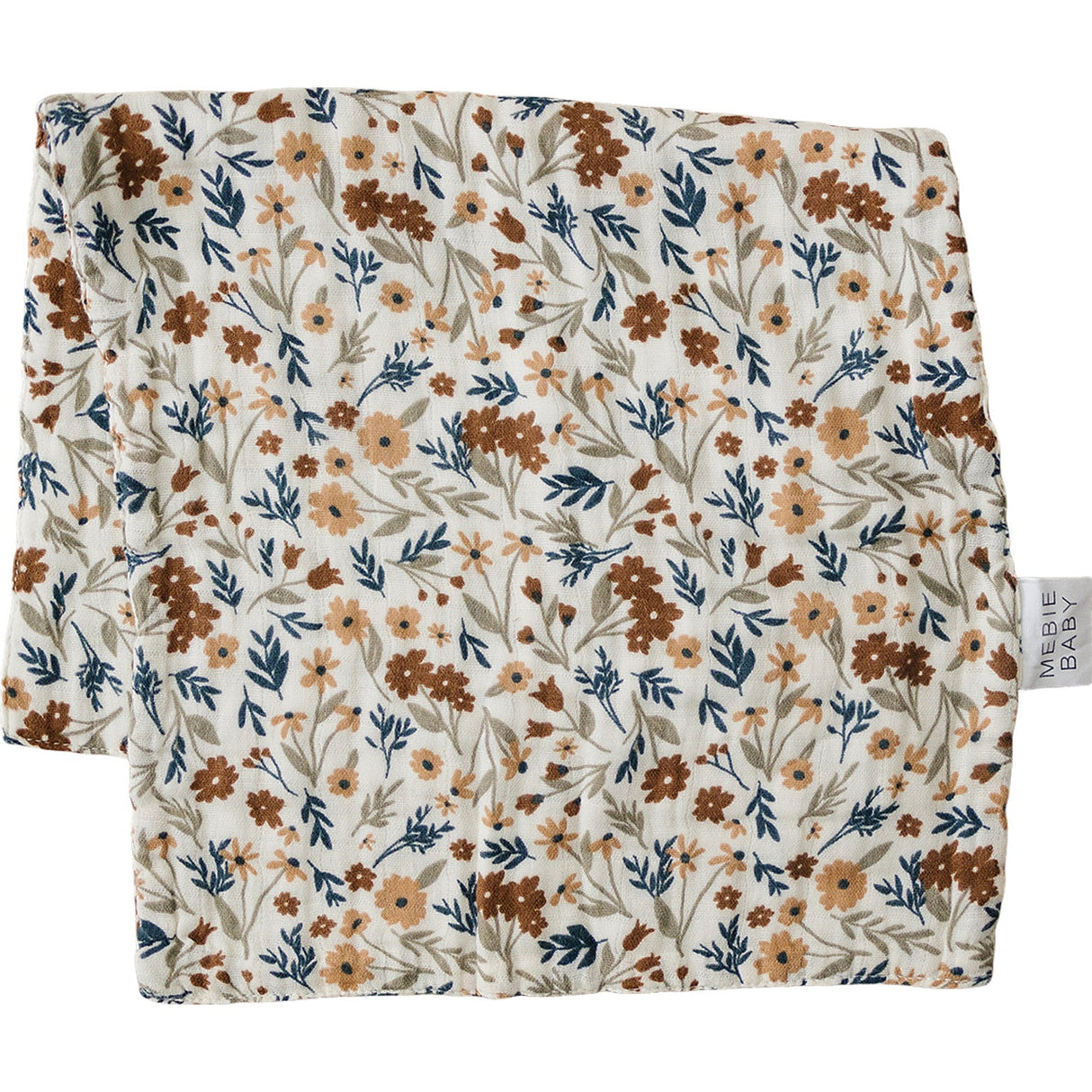 Harvest Floral Muslin Burp Cloth - HoneyBug