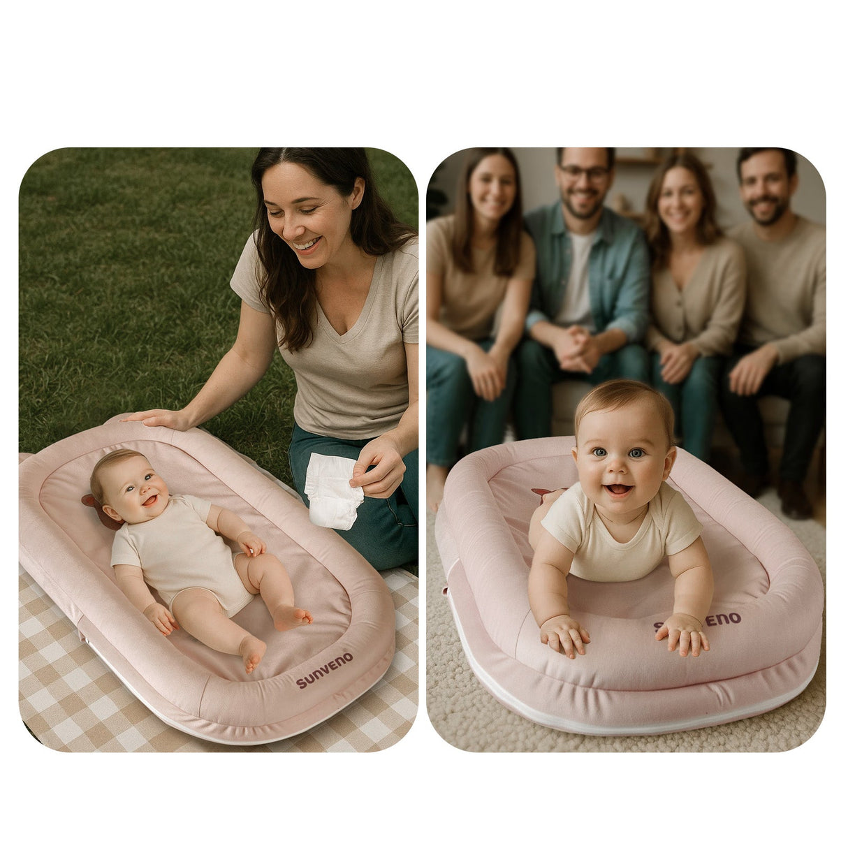 Baby Lounger for Newborns (0–12 Months)