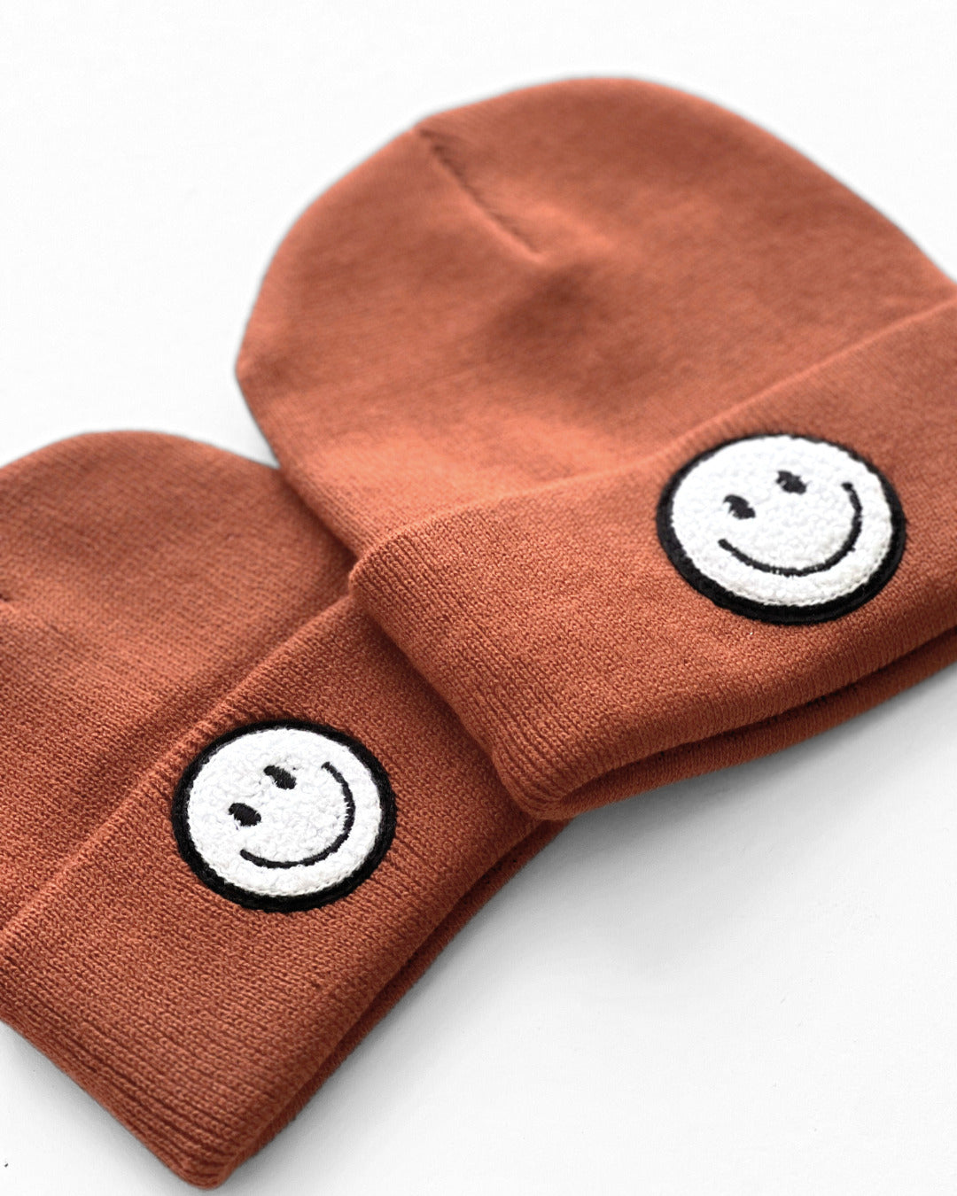 Smiley Beanie | Rust - HoneyBug