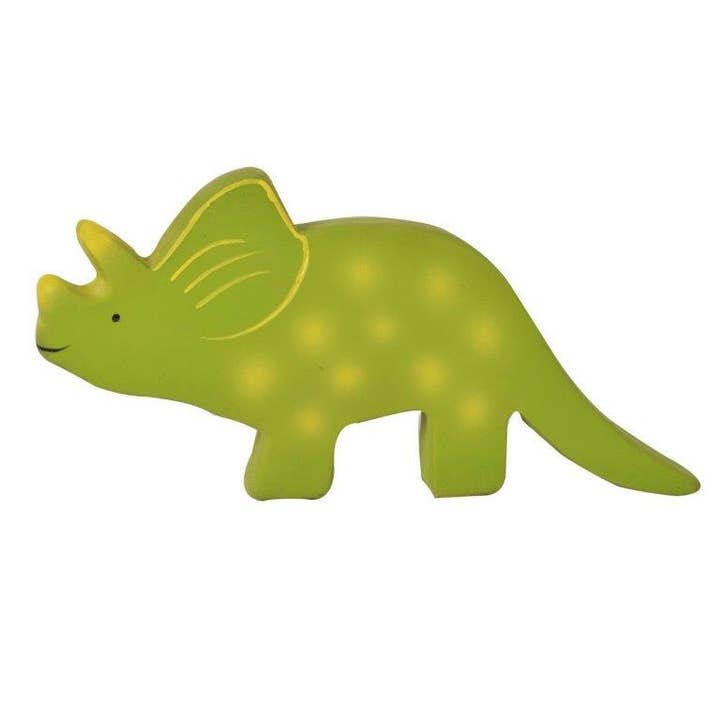 Natural Organic Rubber Toy - Baby Triceratops (Trice) - HoneyBug 