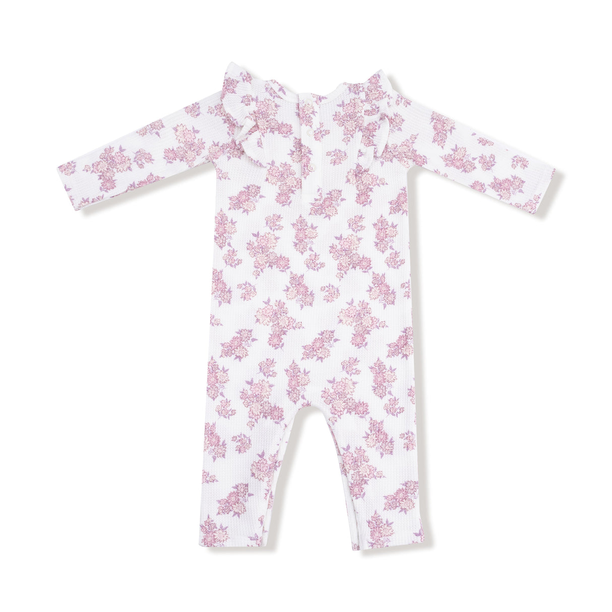 Long Sleeve Ruffle Romper - HoneyBug