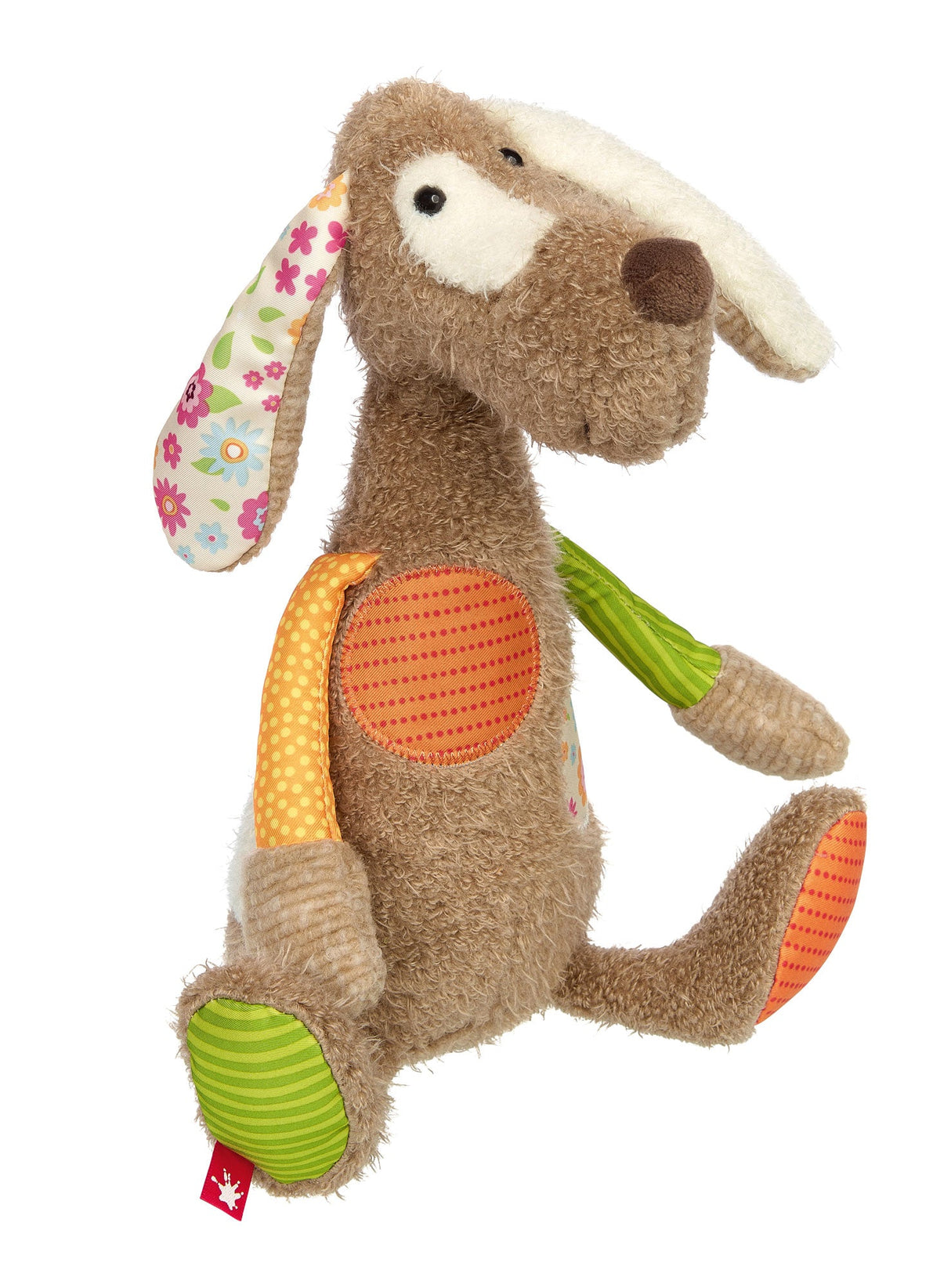 Patchwork Dog Plush Toy - HoneyBug