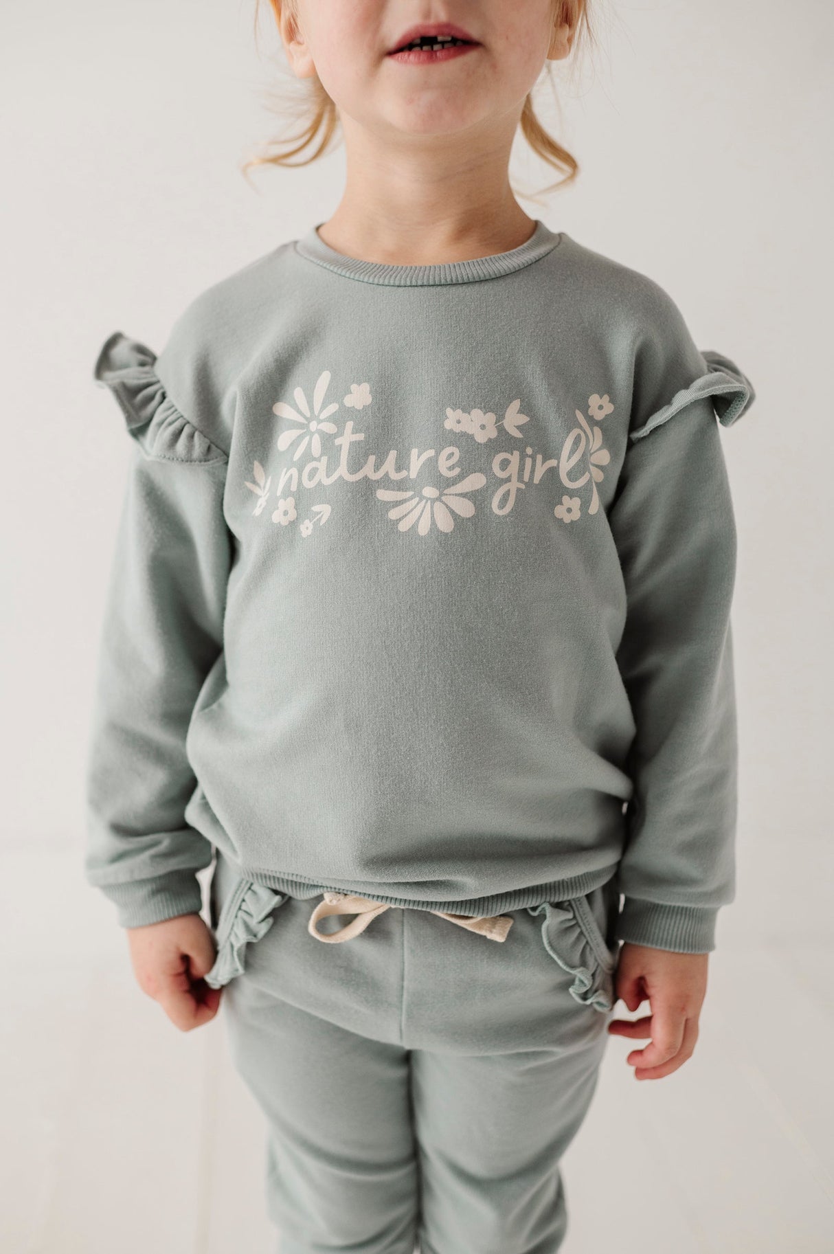 Ruffle Sweatshirt - HoneyBug