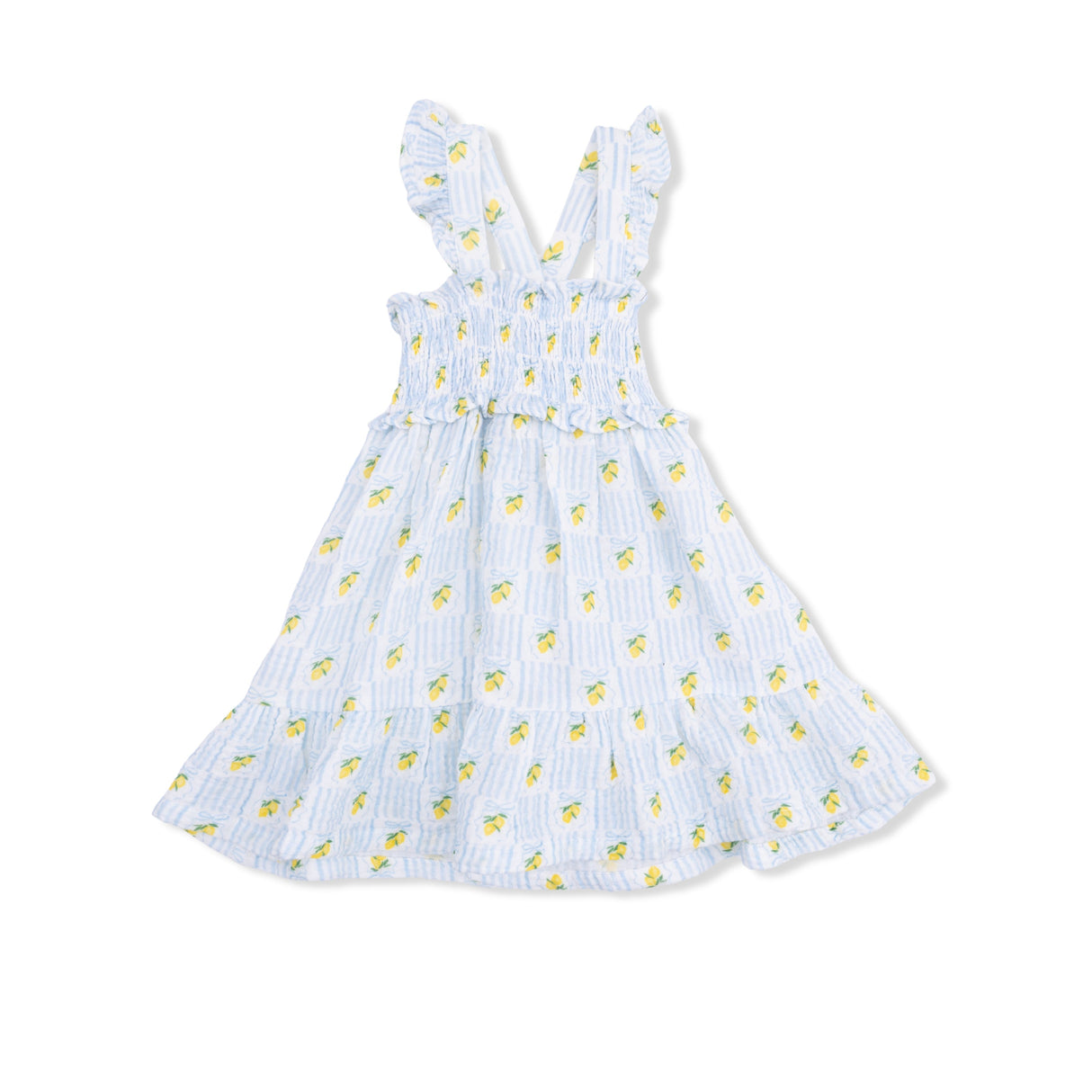 Lovely Lemons - Smocked Ruffle Sundress with Bloomer