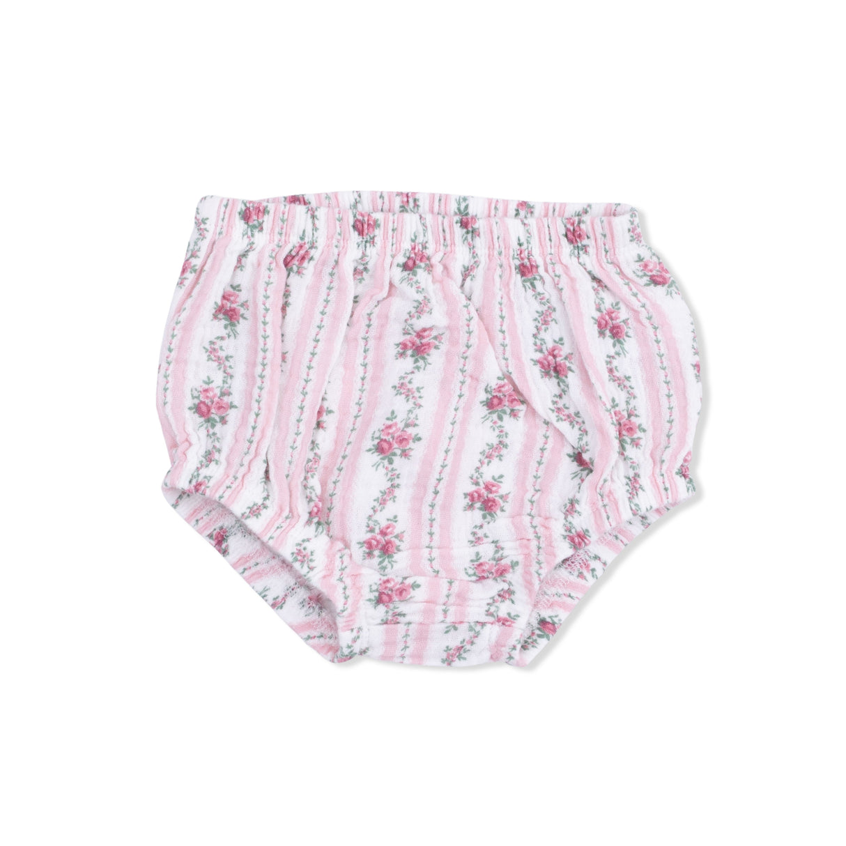 Winding Roses Stripe - Smocked Ruffle Sundress & Bloomer