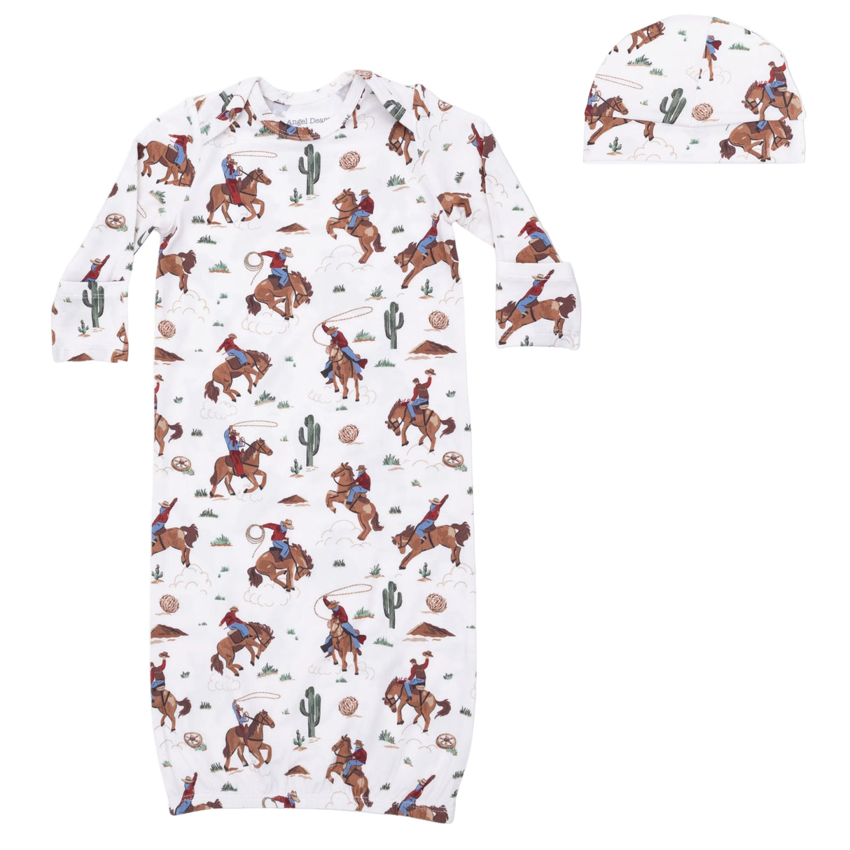 Buckaroo Western - Lap Shoulder Gown & Beanie Hat
