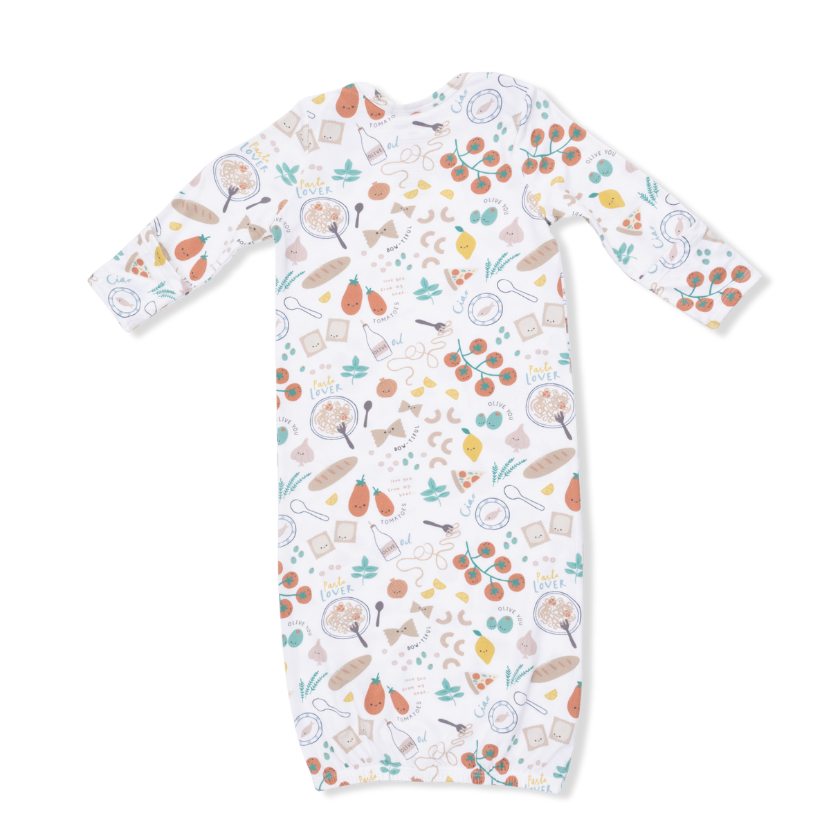 Pasta Lovers - Lap Shoulder Gown & Knotted Hat