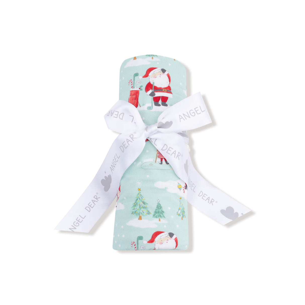 Swaddle Blanket - Golfing Santa and Elves - HoneyBug