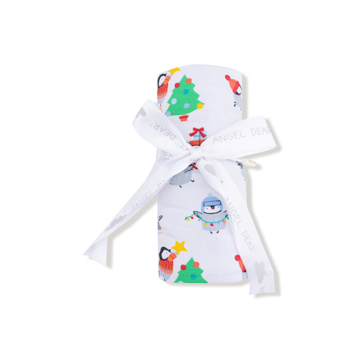 Swaddle Blanket - Holiday Penguins - HoneyBug