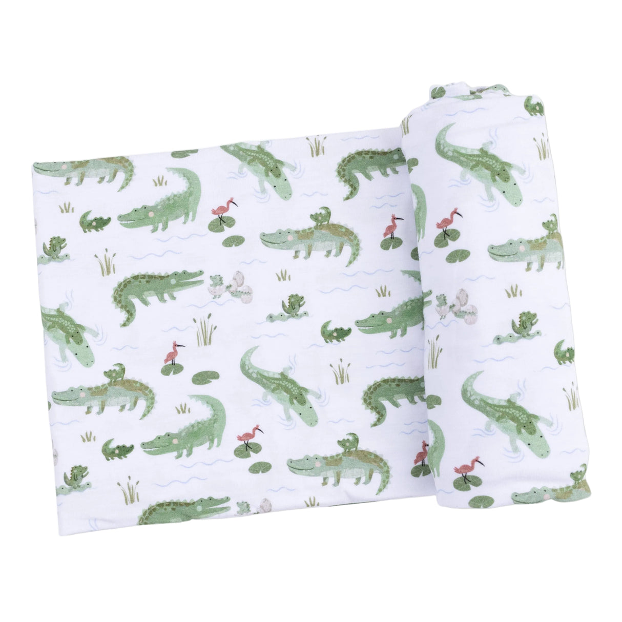 Crayon Alligators - Swaddle Blanket