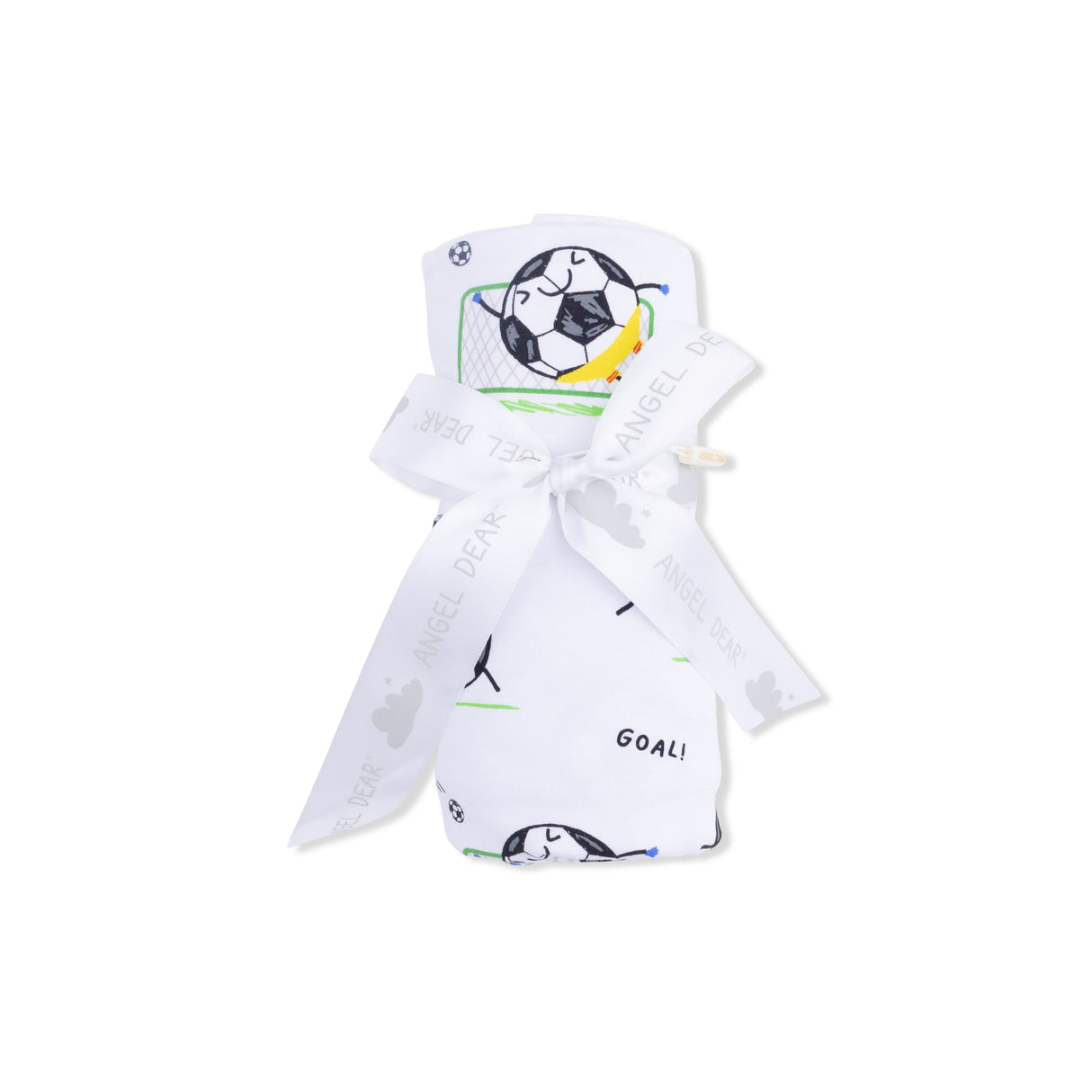Soccer Balls Playing Soccer Blue - Swaddle Blanket