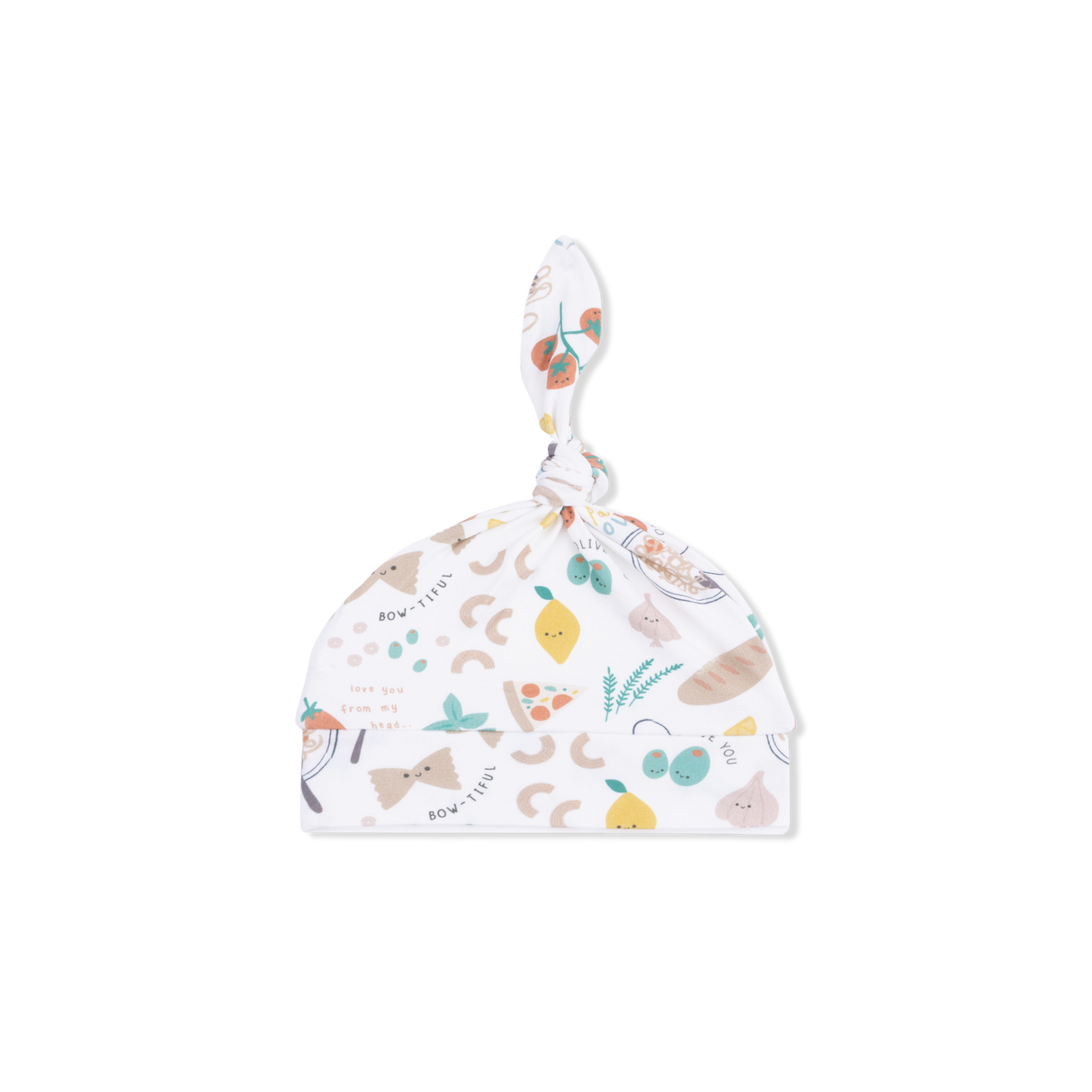 Pasta Lovers - Lap Shoulder Gown & Knotted Hat