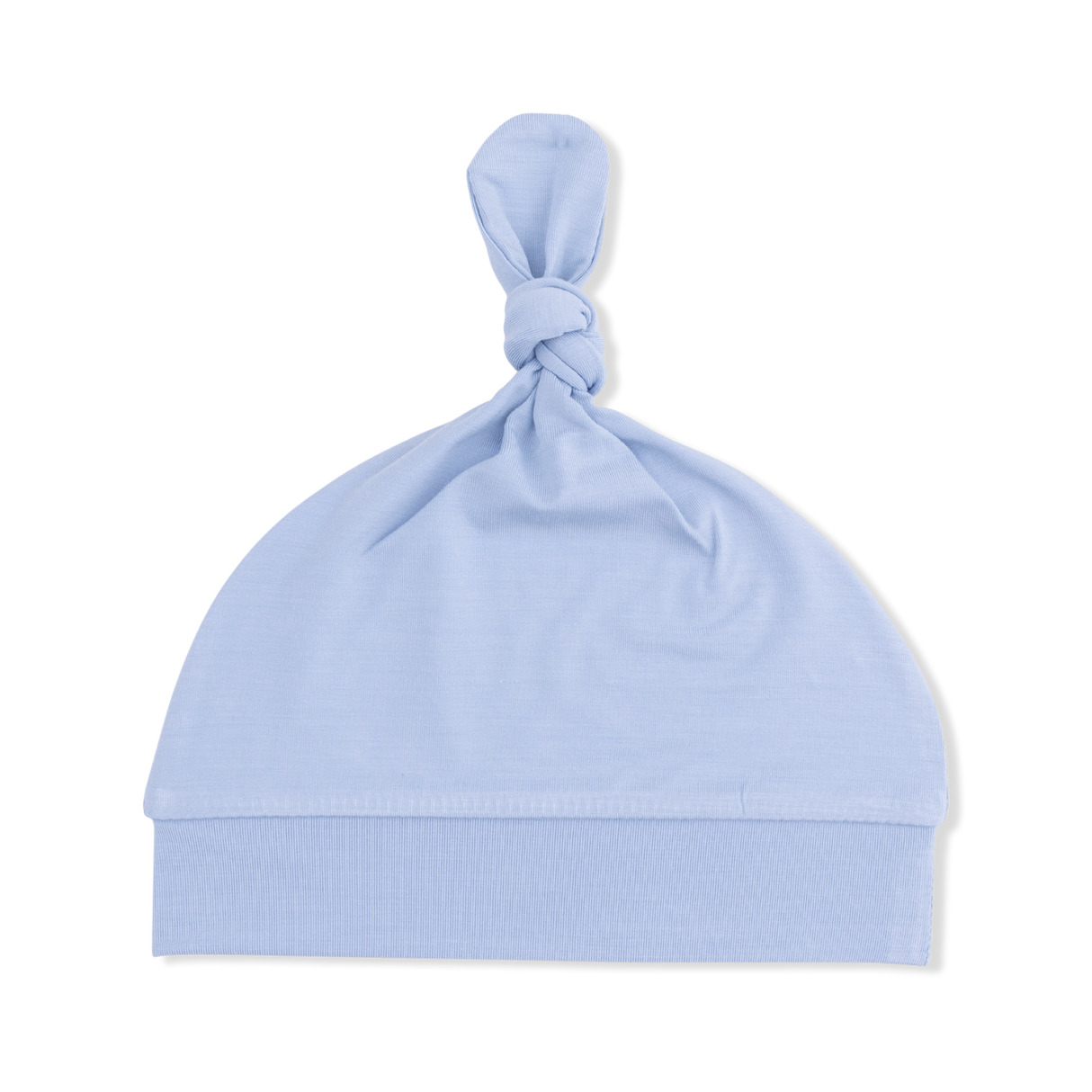 Solid Blue Fog - Knotted Hat