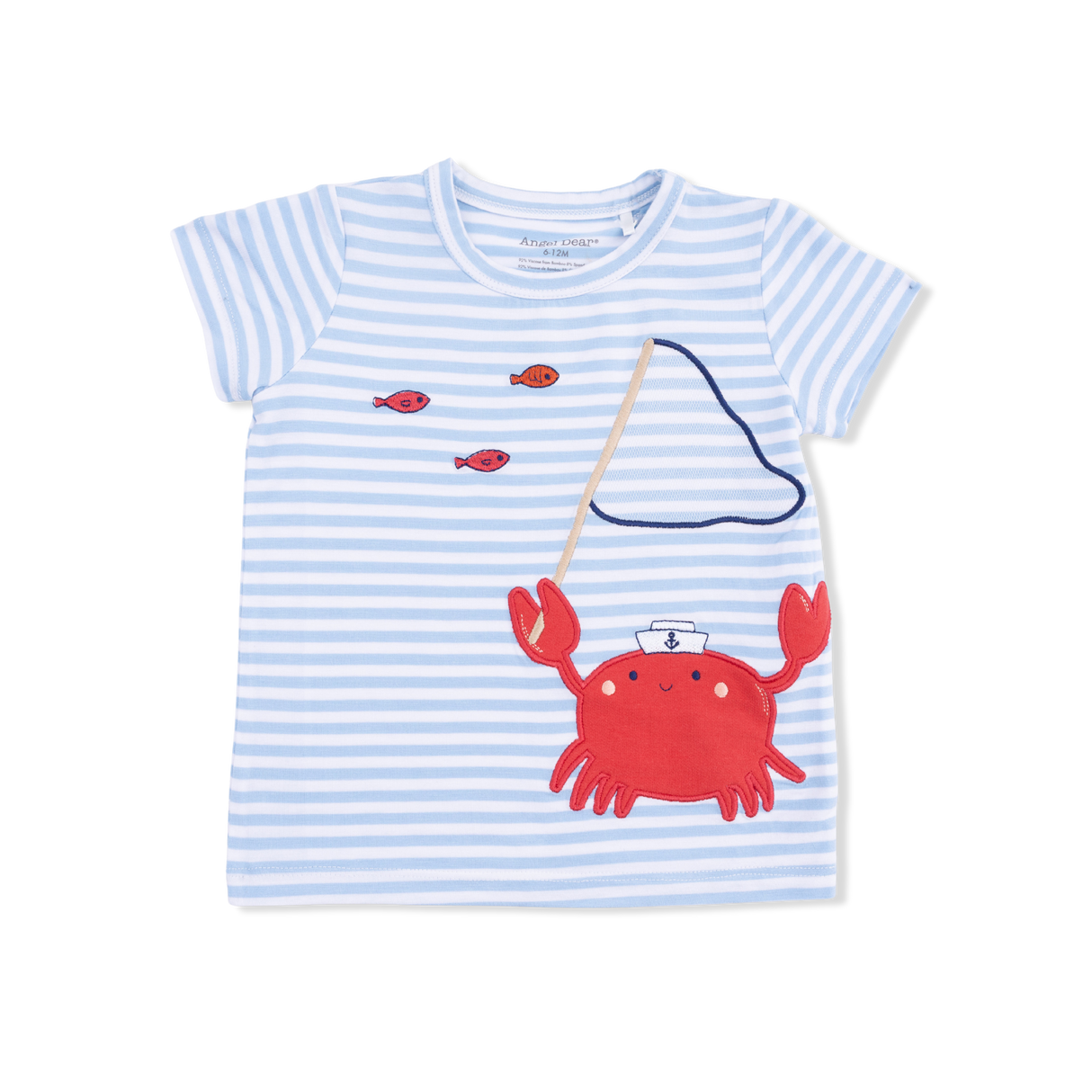 Sailor Sea Creatures Appliques - Crew Neck Tee with Cargo Short