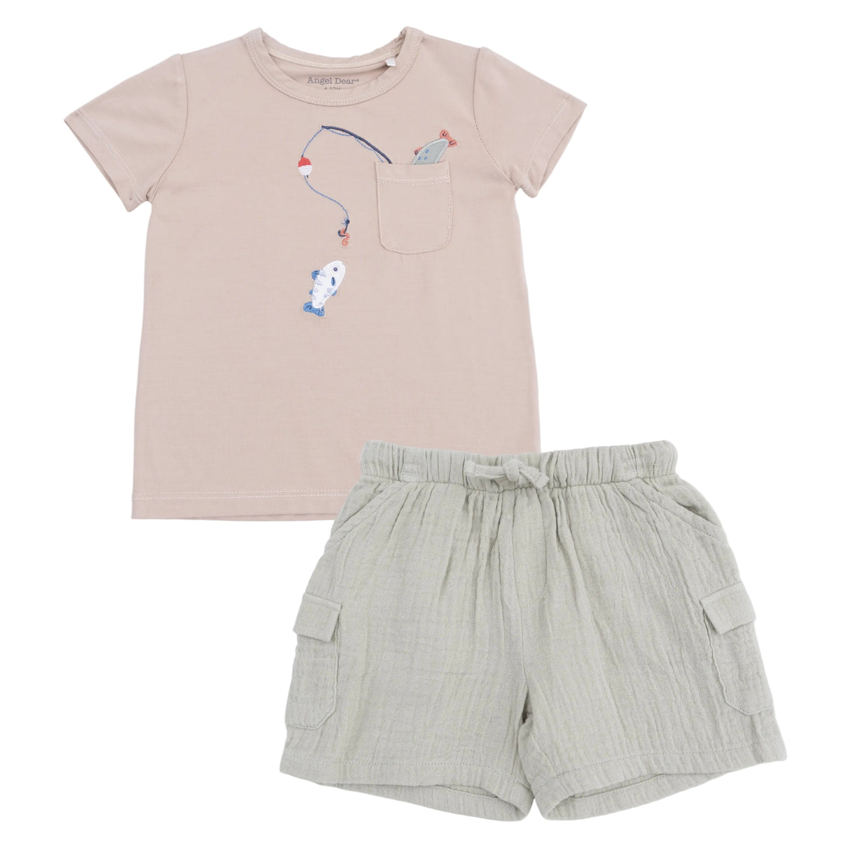 Gone Fishing - Crew Neck Tee with Cargo Short