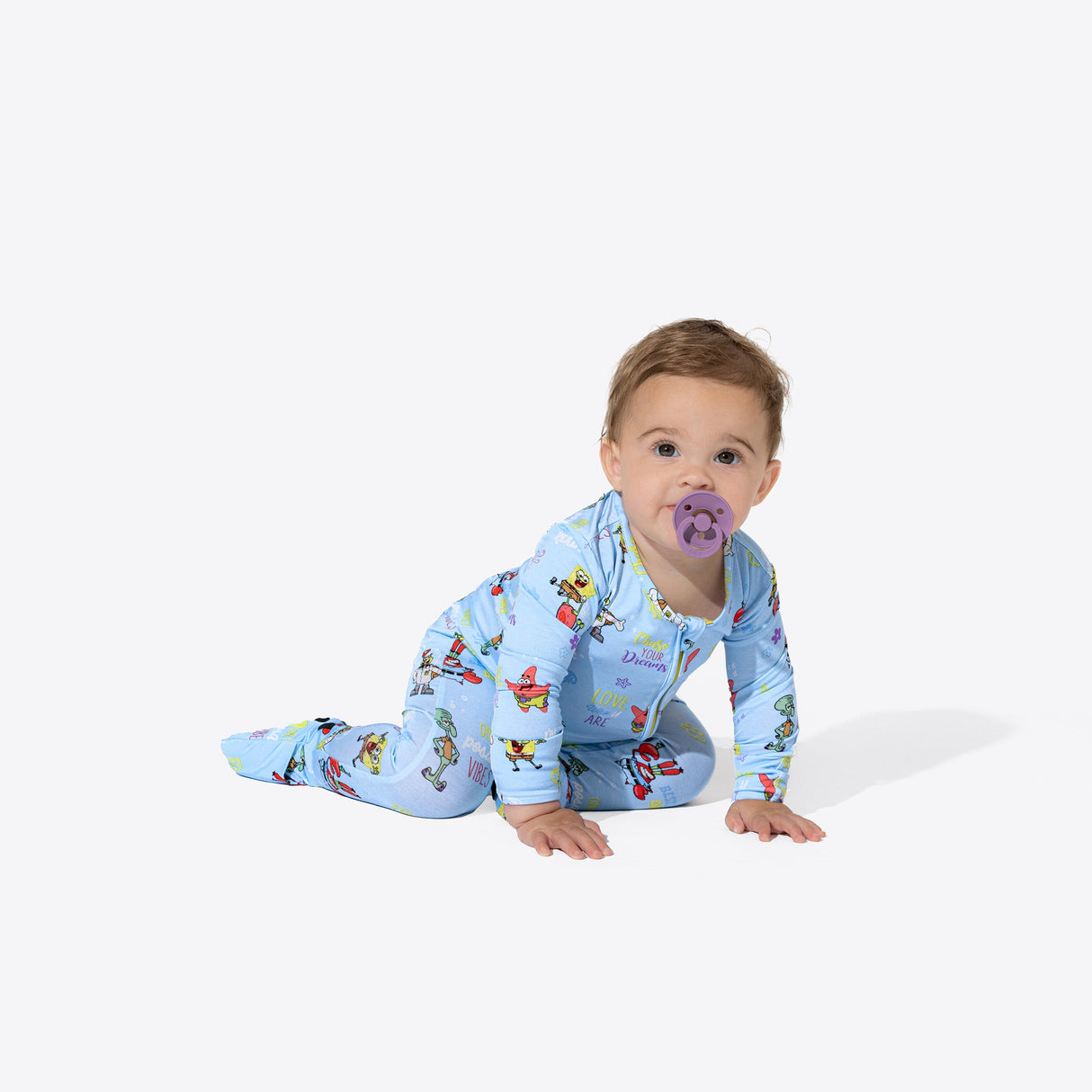 SpongeBob SquarePants: Good Vibes Bamboo Convertible Footie - HoneyBug