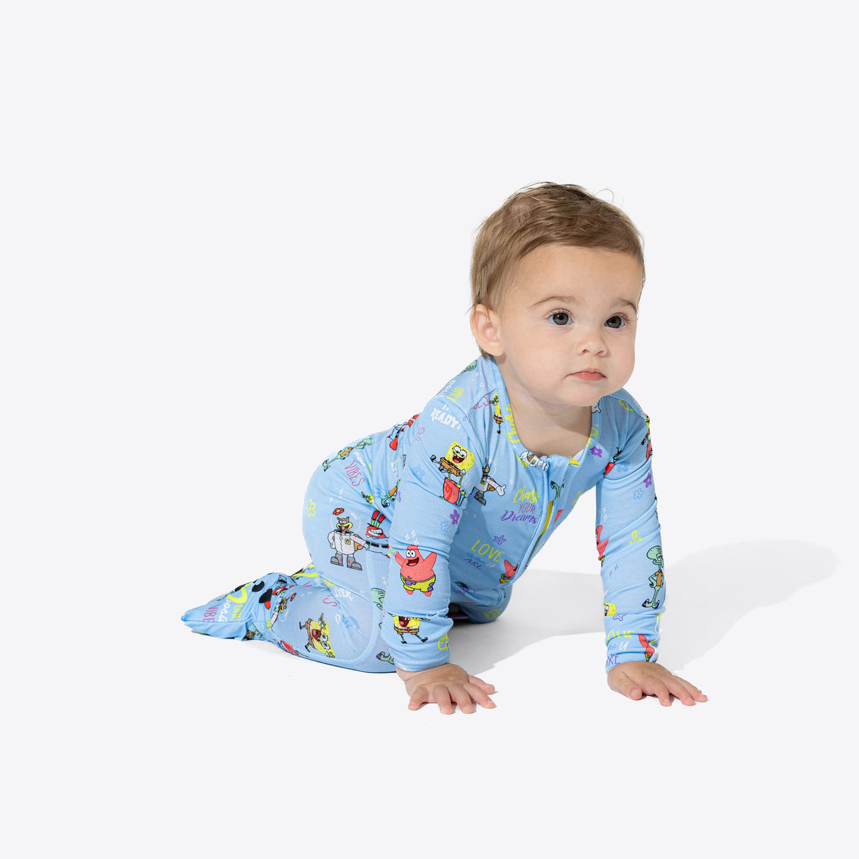SpongeBob SquarePants: Good Vibes Bamboo Convertible Footie - HoneyBug