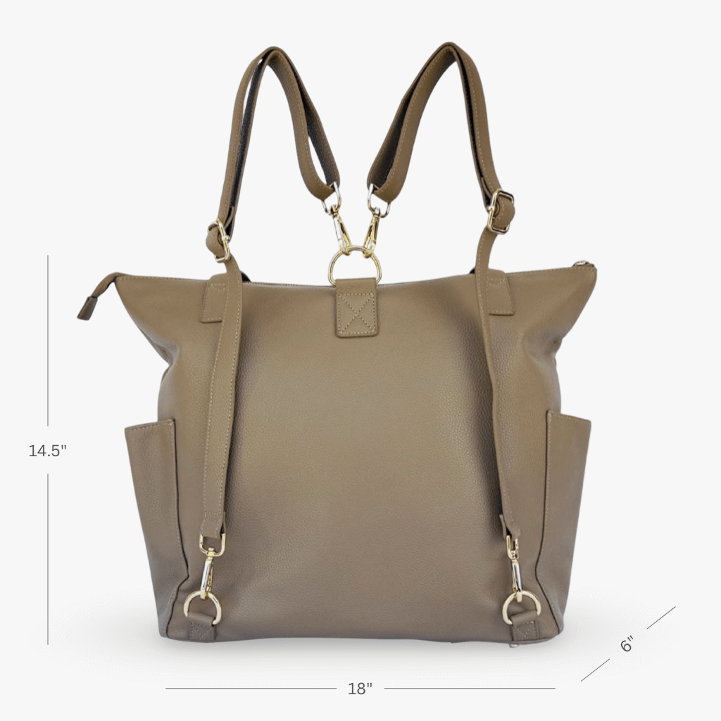 The Lillian Diaper Bag - Driftwood