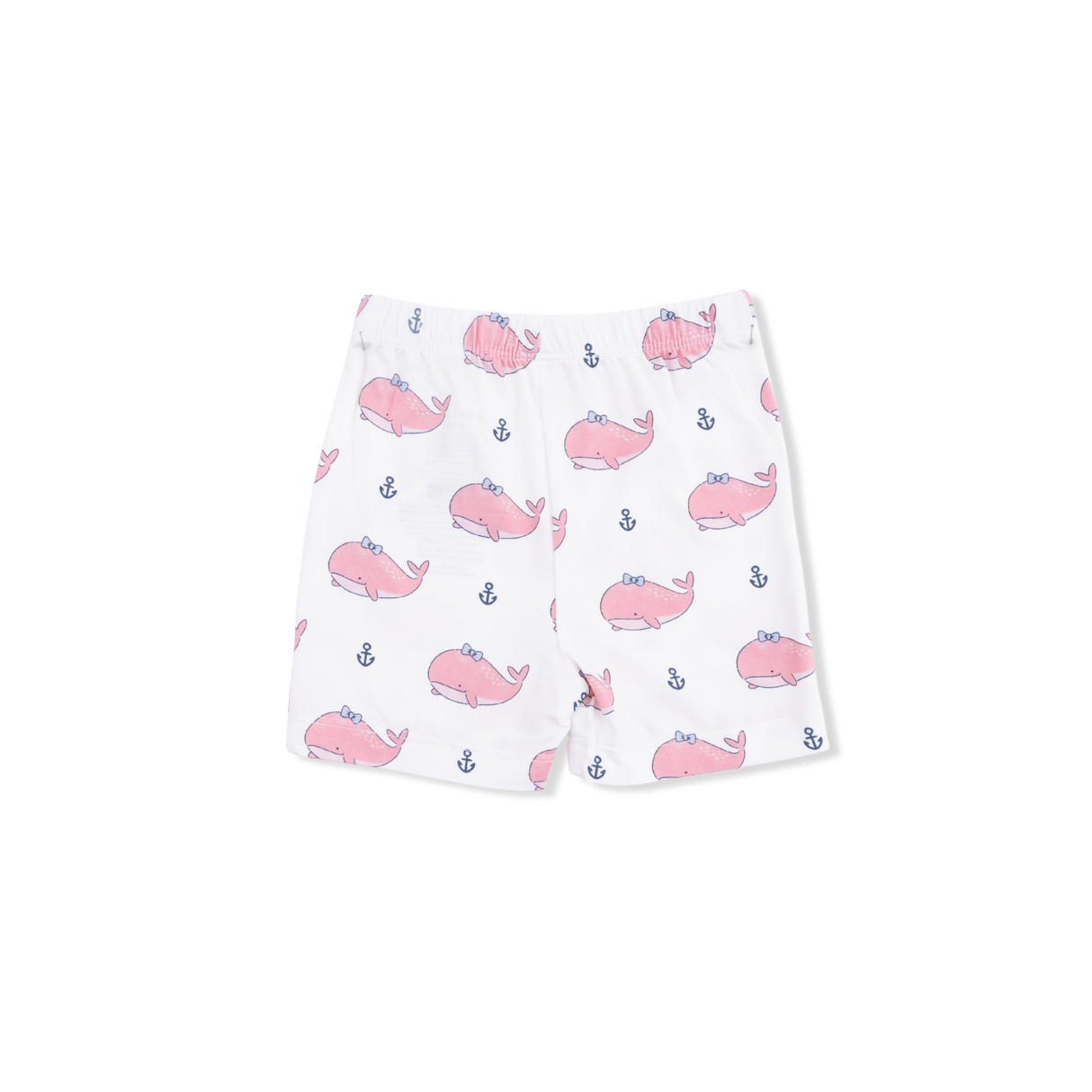 Bubbly Whale with Bow Pink - Loungewear Short Set