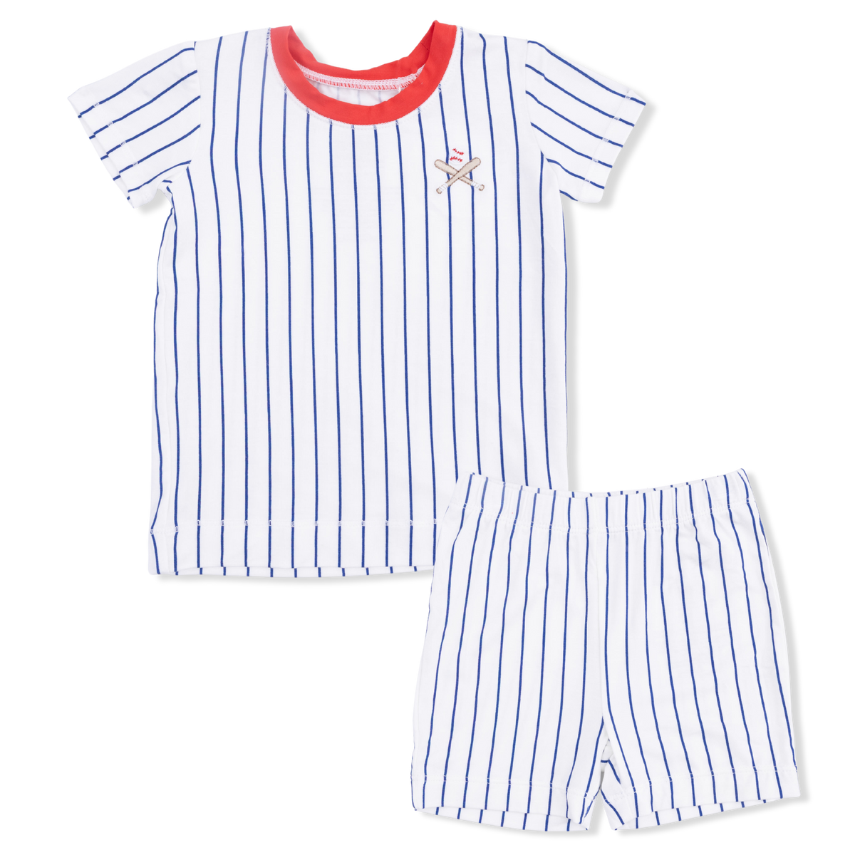 Baseball Stripe - Loungewear Short Set