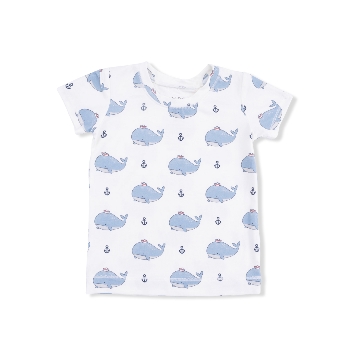 Bubbly Sailor Whales Blue - Loungewear Short Set