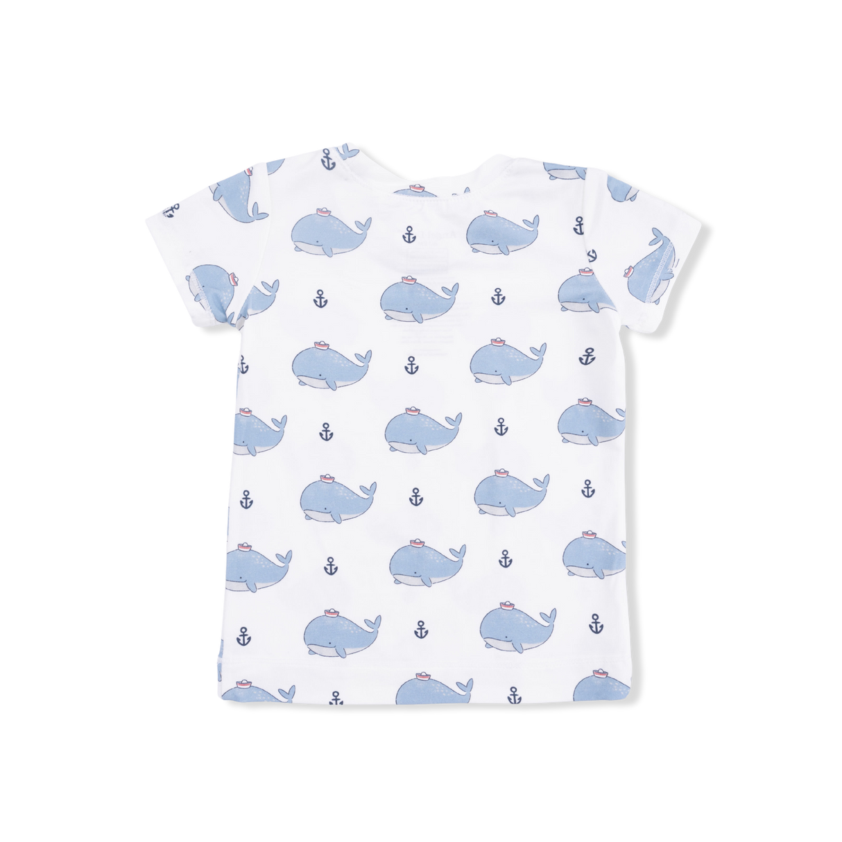 Bubbly Sailor Whales Blue - Loungewear Short Set