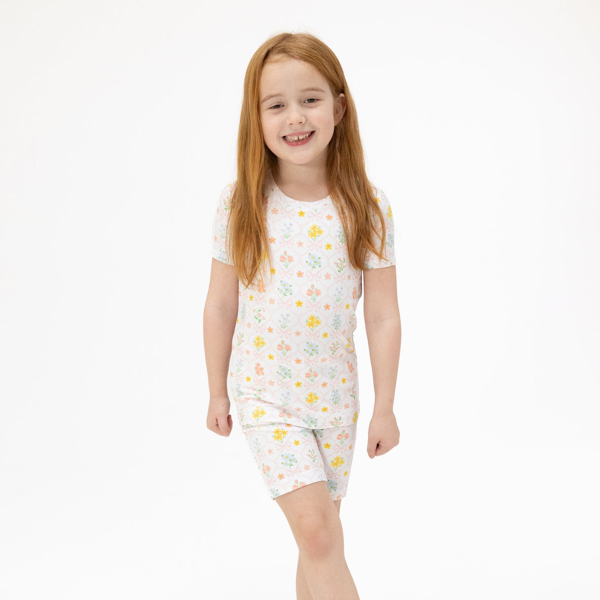 Spring Blooms Bow Trellis - Loungewear Short Set