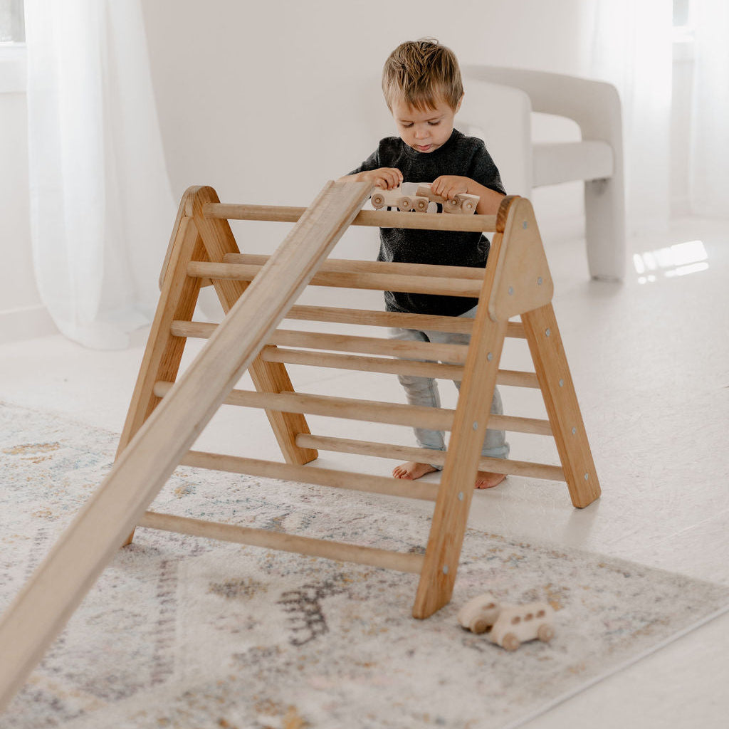 Wooden Cars + Truck + Ramp