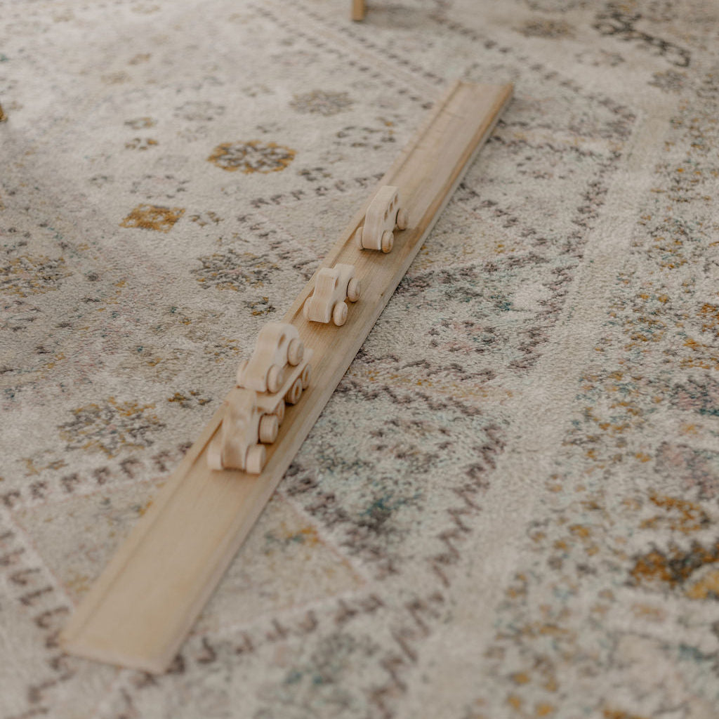 Wooden Cars + Truck + Ramp