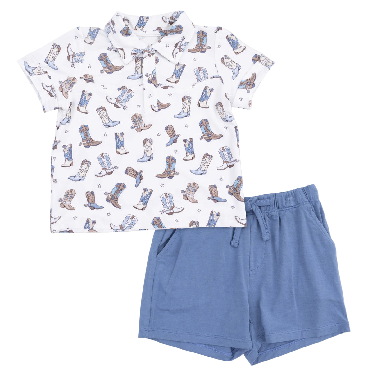 Cowboy Boots - Cowboy Polo with Casual Short