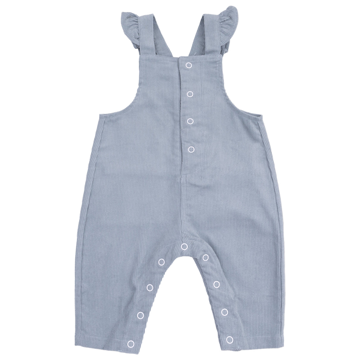 Front Snap Ruffle Overall - HoneyBug