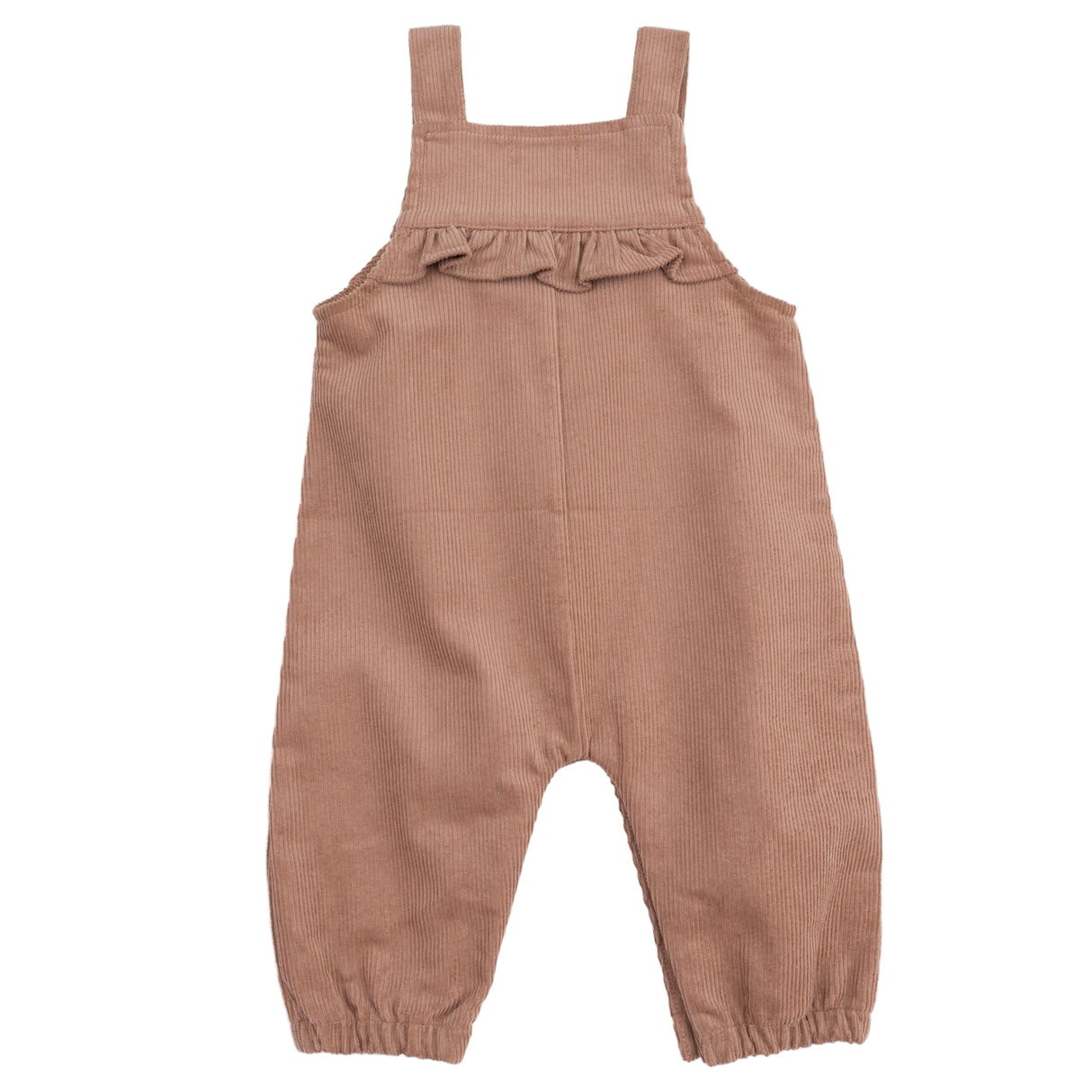 Yoke Ruffle Overall - HoneyBug